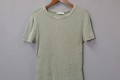ZARA 다운 카키 데미지 티