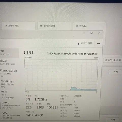 레노버 아이디어패드 슬림 5 프로 14ACN 14인치 노트북 (5600U