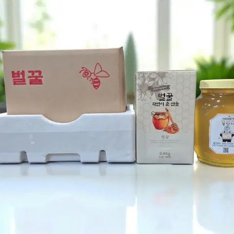 국산  벌꿀100%  아카시아꿀.잡화꿀2.4kg 25,000원